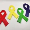 Mẫu ghim cài áo Awareness Ribbon (dải băng nhận thức) in 3D - Thumbnail 1