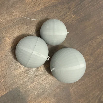 Mô hình quả cầu 3D (6cm, 7cm, 8cm) hỗ trợ học tập vật lý