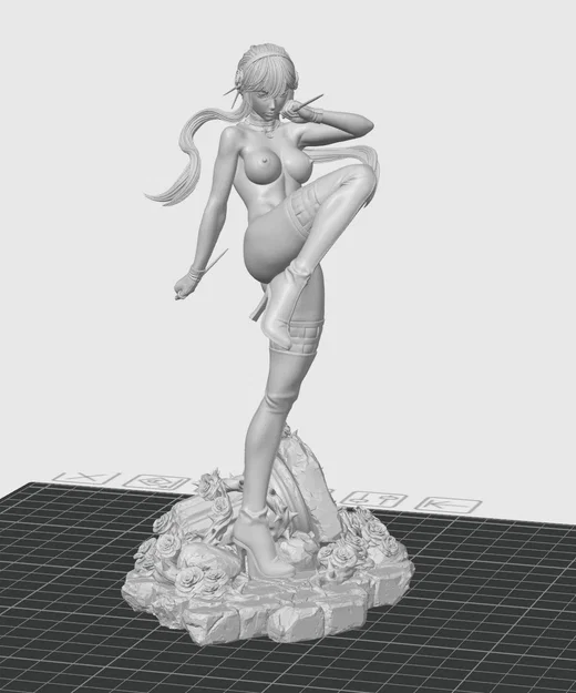 Mô hình 3D Nữ Sát Thủ Bóng Đêm (Shadow Assassin Girl) gợi cảm - Image 2