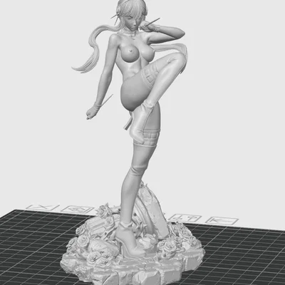 Mô hình 3D Nữ Sát Thủ Bóng Đêm (Shadow Assassin Girl) gợi cảm