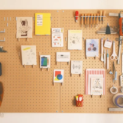 Bộ móc treo PegBoard - Lỗ 4mm, khoảng cách 25mm, in không cần support