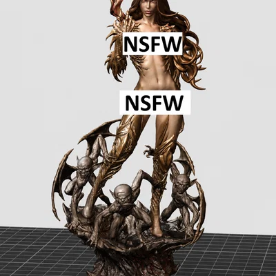 Mô hình Witchblade Sara chi tiết sắc nét cho in 3D