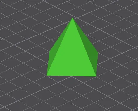 Mô hình hình chóp 3D cơ bản (Basic Pyramid) để test máy in - Image 1
