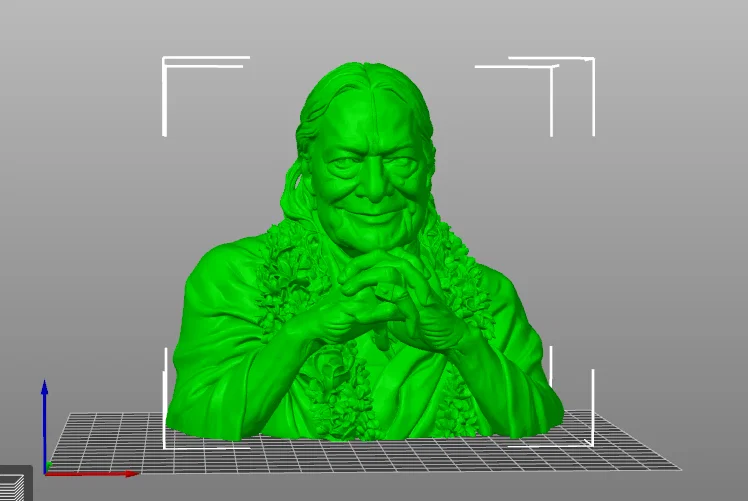 Tượng bán thân Kripalu Ji Maharaj - Mô hình 3D sắc nét để in ấn - Image 1