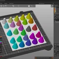 Mô hình nón hiệu chuẩn màu ColorMix cho Prusa MK4S với MMU3 - Thumbnail 4