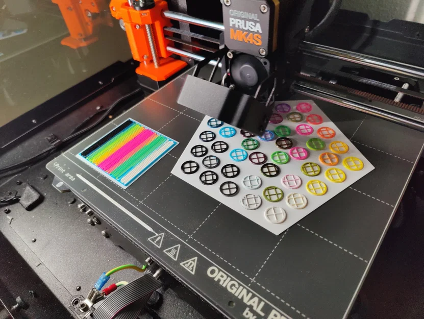 Mô hình nón hiệu chuẩn màu ColorMix cho Prusa MK4S với MMU3 - Image 12
