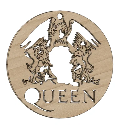 Mô hình trang trí treo tường biểu tượng ban nhạc Queen độc đáo