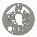 Mô hình trang trí treo tường biểu tượng ban nhạc Queen độc đáo - Thumbnail 3