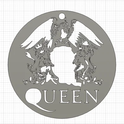 Mô hình trang trí treo tường biểu tượng ban nhạc Queen độc đáo