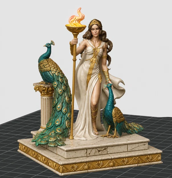 Mô hình in 3D tượng nữ thần Hera Hy Lạp cổ đại sang trọng - Image 1