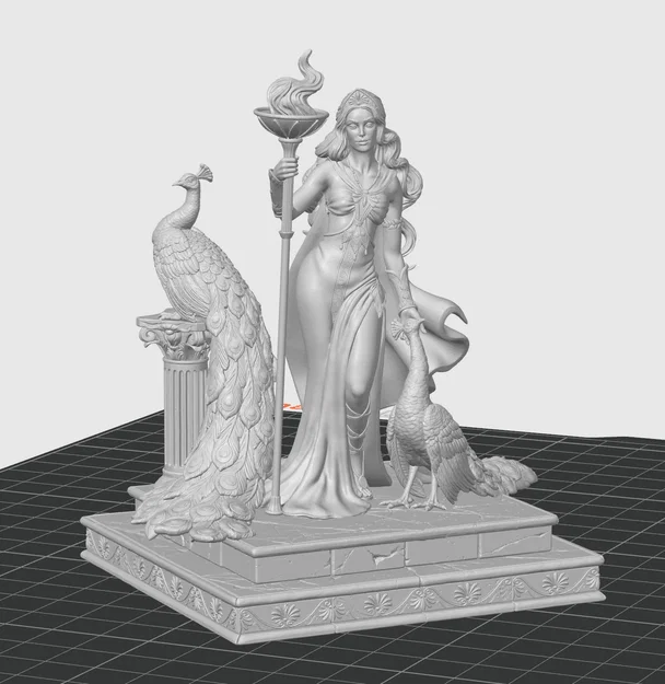 Mô hình in 3D tượng nữ thần Hera Hy Lạp cổ đại sang trọng - Image 2