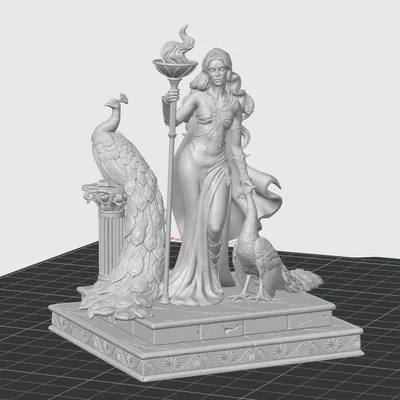 Mô hình in 3D tượng nữ thần Hera Hy Lạp cổ đại sang trọng