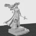 Mô hình 3D Tượng nữ thần Athena Hy Lạp siêu chi tiết - Thumbnail 2