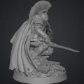 Mô hình Hiệp sĩ Elite Oath-Sworn Bastion quỳ với Kiếm và Khiên - Thumbnail 2