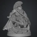 Mô hình Hiệp sĩ Elite Oath-Sworn Bastion quỳ với Kiếm và Khiên - Thumbnail 3