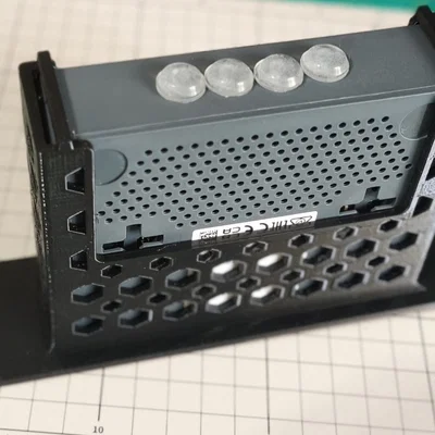 Khung gắn rack 1U 10-inch cho MikroTik hEX S