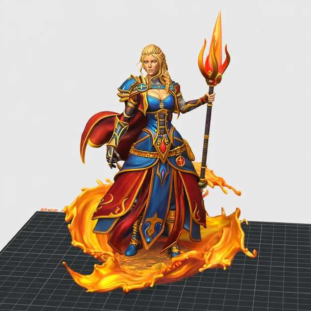 Mô hình 3D Jaina Proudmoore từ World of Warcraft cực chi tiết - Image 1