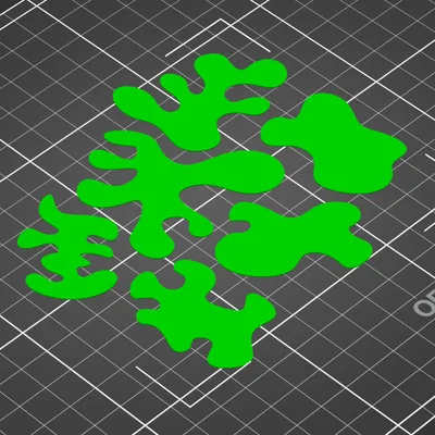 Bộ khuôn mẫu Flame Stencils in 3D để sơn Airbrush trang trí mô hình