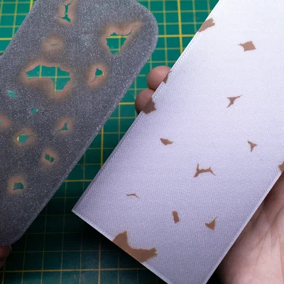 Khuôn stencil in 3D tạo hiệu ứng gỉ sét và trầy xước cho mô hình