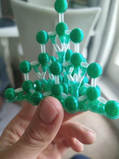 Mô hình cấu trúc tinh thể kim cương 3D - Công cụ giáo dục trực quan - Image 1