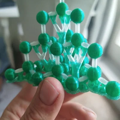 Mô hình cấu trúc tinh thể kim cương 3D - Công cụ giáo dục trực quan