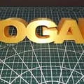 Biển tên để bàn chữ BOGAN in 3D phong cách độc đáo - Thumbnail 1