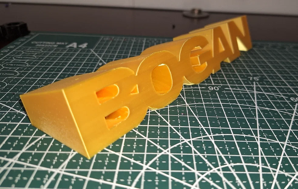 Biển tên để bàn chữ BOGAN in 3D phong cách độc đáo - Image 2