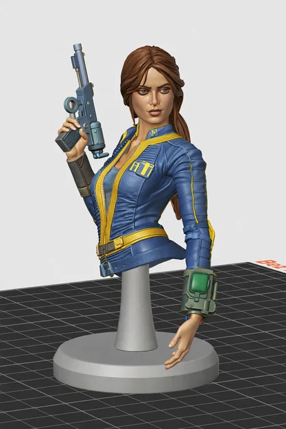 Mô hình 3D Lucy từ Fallout: Tượng bán thân chi tiết cho fan - Image 1