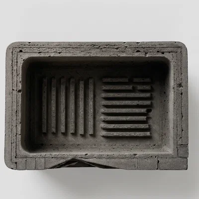 Khay Đựng Xà Phòng Phong Cách Brutalist mutegrey Độc Đáo