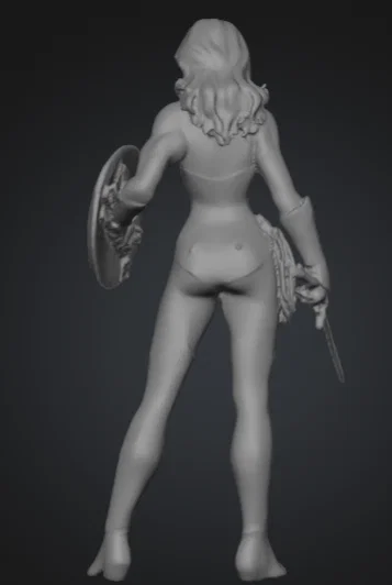 Mô hình 3D Wonder Woman (Nữ Chiến Binh) - File STL chất lượng cao - Image 3