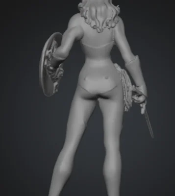 Mô hình 3D Wonder Woman (Nữ Chiến Binh) - File STL chất lượng cao