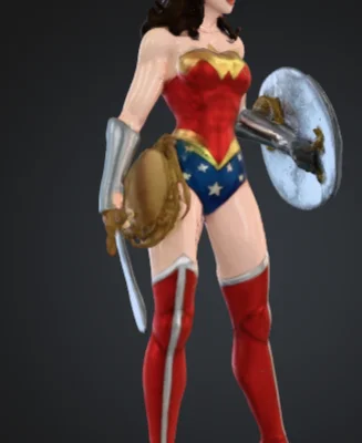 Mô hình 3D Wonder Woman (Nữ Chiến Binh) - File STL chất lượng cao