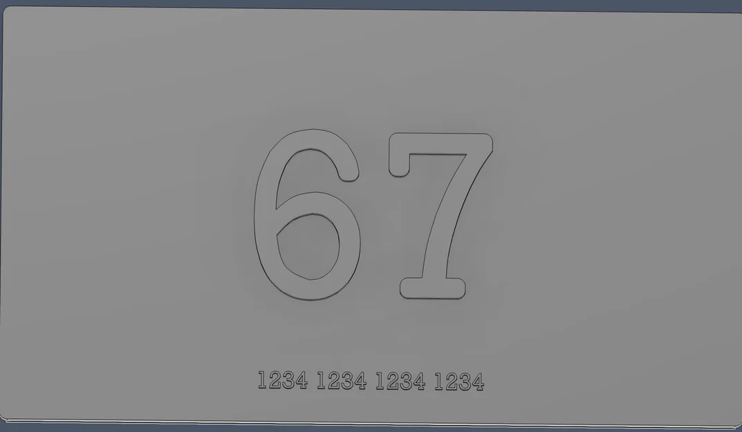Thẻ 67 (67 card) - Image 1