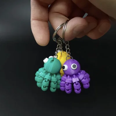 Móc khóa bạch tuộc linh hoạt (Flexy Funny Octopus) dễ thương