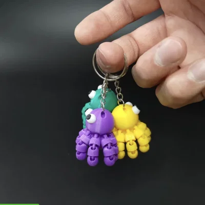 Móc khóa bạch tuộc linh hoạt (Flexy Funny Octopus) dễ thương