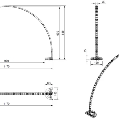 Cầu đèn LED, hai dải sáng