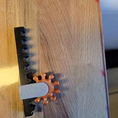 Rail'n'gear: Mẫu đồ chơi Fidget bánh răng chuyển động độc đáo