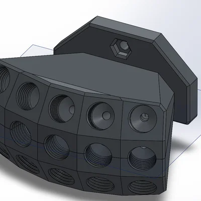 Bộ chia/đầu nối PTFE 3x5 cho MMU dùng trên Original Enclosure (Remix - Bản có nắp bản lề)