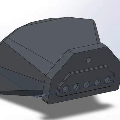 Bộ chia/đầu nối PTFE 3x5 cho MMU dùng trên Original Enclosure (Remix - Bản có nắp bản lề)