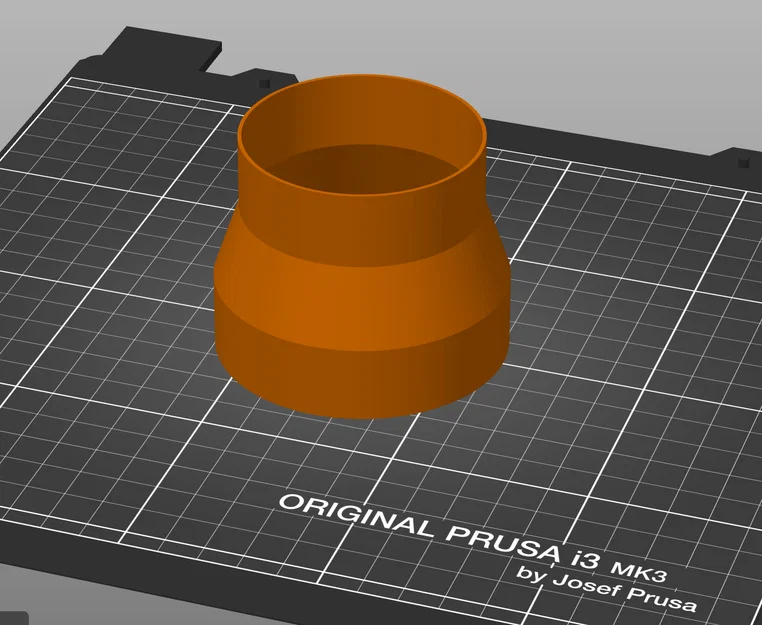 Đầu chuyển đổi ống thông gió 75mm sang 90mm (Thiết kế 3D in PETG) - Image 1