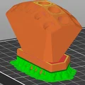 Bộ chia/kết nối PTFE 3x5 cho MMU dùng trên Original Enclosure (Bản nắp cố định) - Thumbnail 1