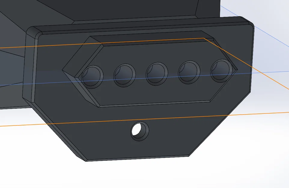 Bộ chia/kết nối PTFE 3x5 cho MMU dùng trên Original Enclosure (Bản nắp cố định) - Image 2