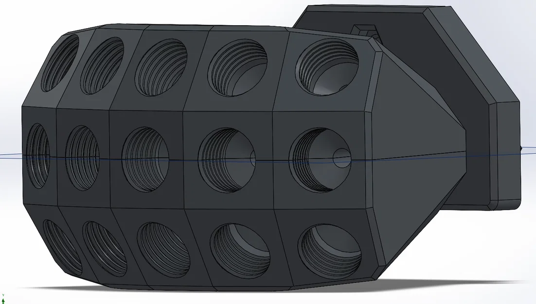 Bộ chia/kết nối PTFE 3x5 cho MMU dùng trên Original Enclosure (Bản nắp cố định) - Image 3