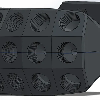 Bộ chia/kết nối PTFE 3x5 cho MMU dùng trên Original Enclosure (Bản nắp cố định)