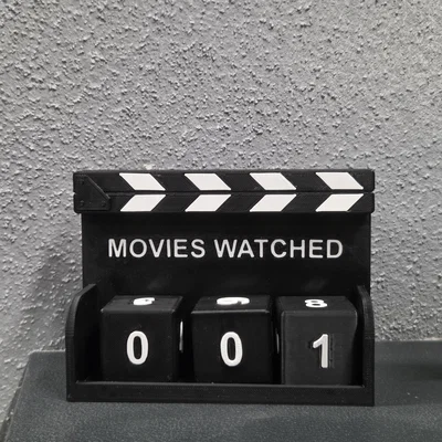 Cinematic Movie Tracker & Desk Counter - Thiết bị đếm phim để bàn