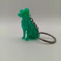 Móc khóa hình chú chó Border Collie - Thumbnail 3