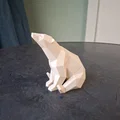 Gấu Bắc Cực Low Poly – Đồ Trang Trí Hình Học Hiện Đại - Thumbnail 2
