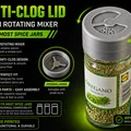 Nắp lọ gia vị chống tắc nghẽn có cơ chế xoay - Thiết kế cải tiến cho hũ đựng gia vị - Thumbnail 1