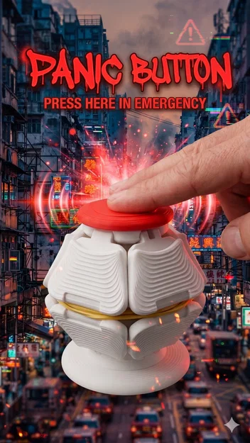 Đế Để Bàn & Nút Bấm Khẩn Cấp Remix cho Fidget Squeezer - Image 1