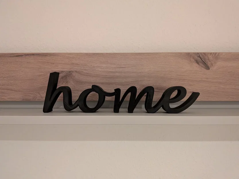 Bảng chữ HOME treo tường | Decor viết tay tinh tế (430mm) - Image 1